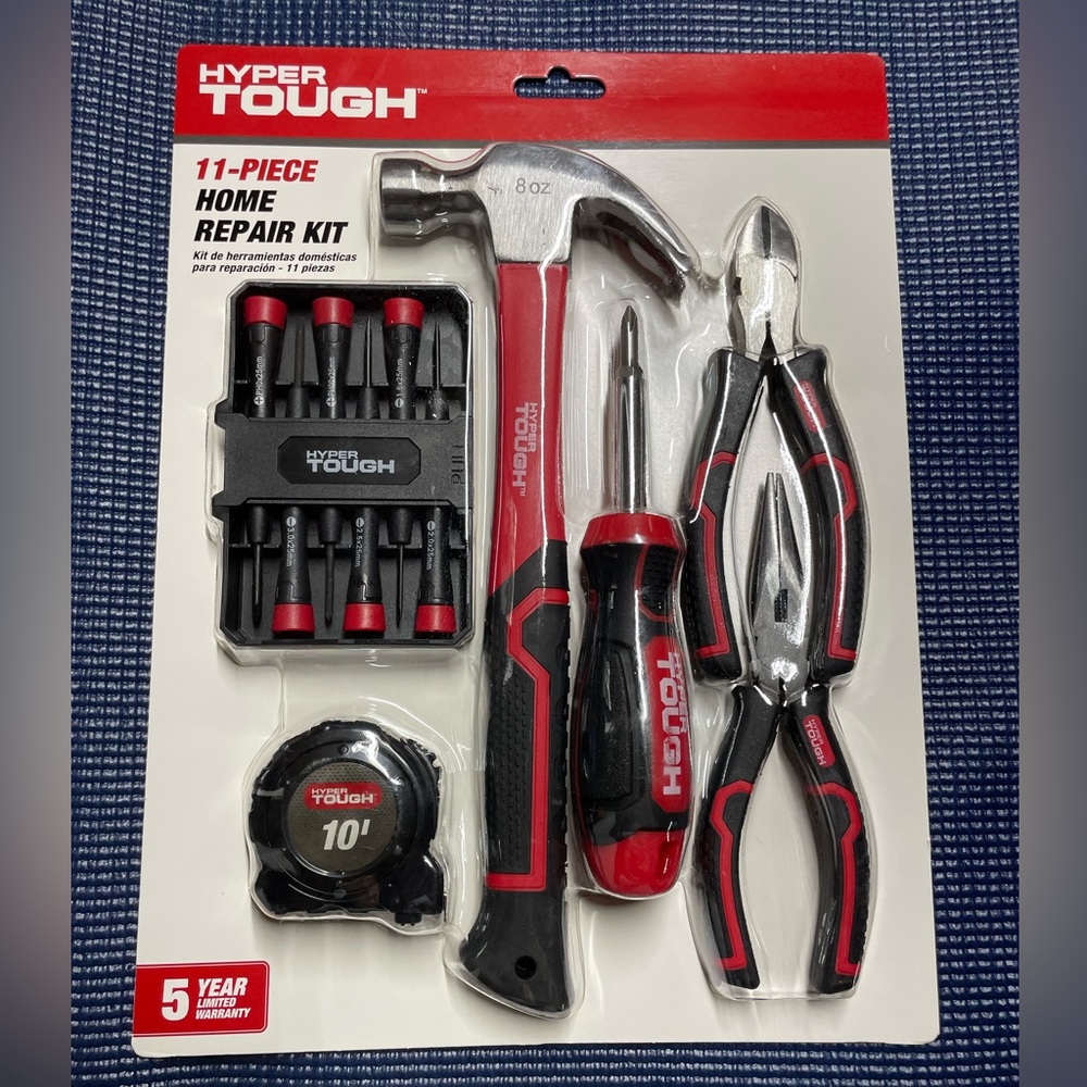 New HYPER TOUGH
11-PIECE
HOME REPAIR Kit